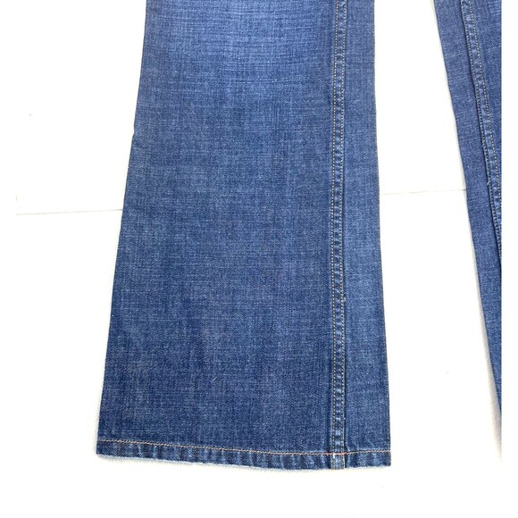 Isaac Mizrahi Womens jeans Size 8 Blue Wide Leg High Rise Denim Jeans - Picture 5 of 16